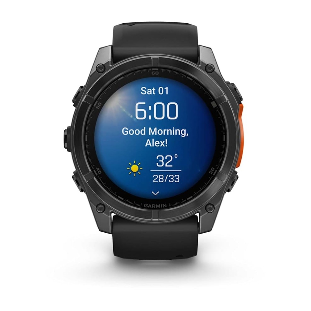 Часы Garmin FENIX 8 51mm Amoled Slate Gray with Black Silicone Band картинка 6
