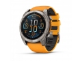 Часы Garmin FENIX 8 51mm Amoled Sapphire Titanium with Spark Orange/Grapphite Silicone Band слайд 1
