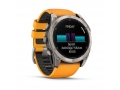 Часы Garmin FENIX 8 51mm Amoled Sapphire Titanium with Spark Orange/Grapphite Silicone Band слайд 7