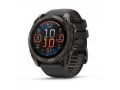 Часы Garmin FENIX 8 51mm Amoled Sapphire Carbon Gray DLC Titanium with Black/Pebble Gray Silicone слайд 1