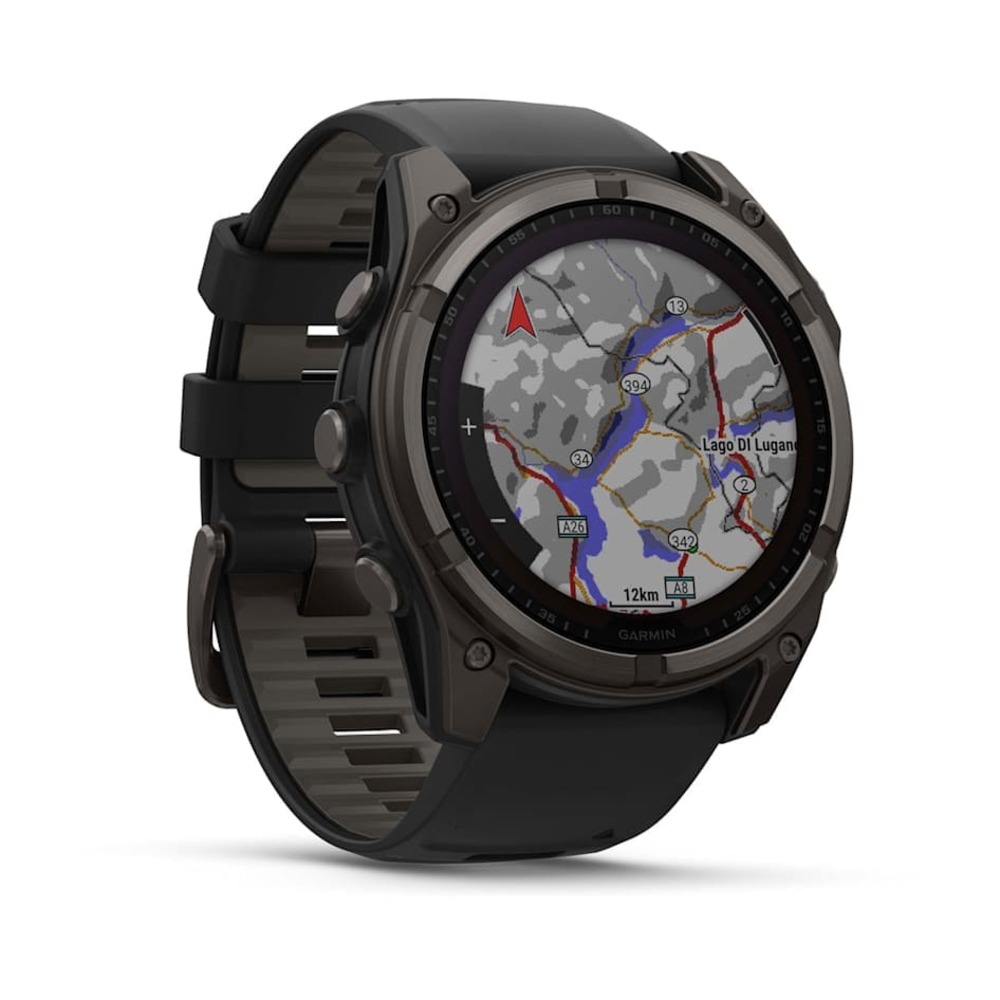 Часы Garmin FENIX 8 51mm Solar Sapphire Carbon Gray DLC Titanium with Amp Yellow/Graphite Silicone Band картинка 7
