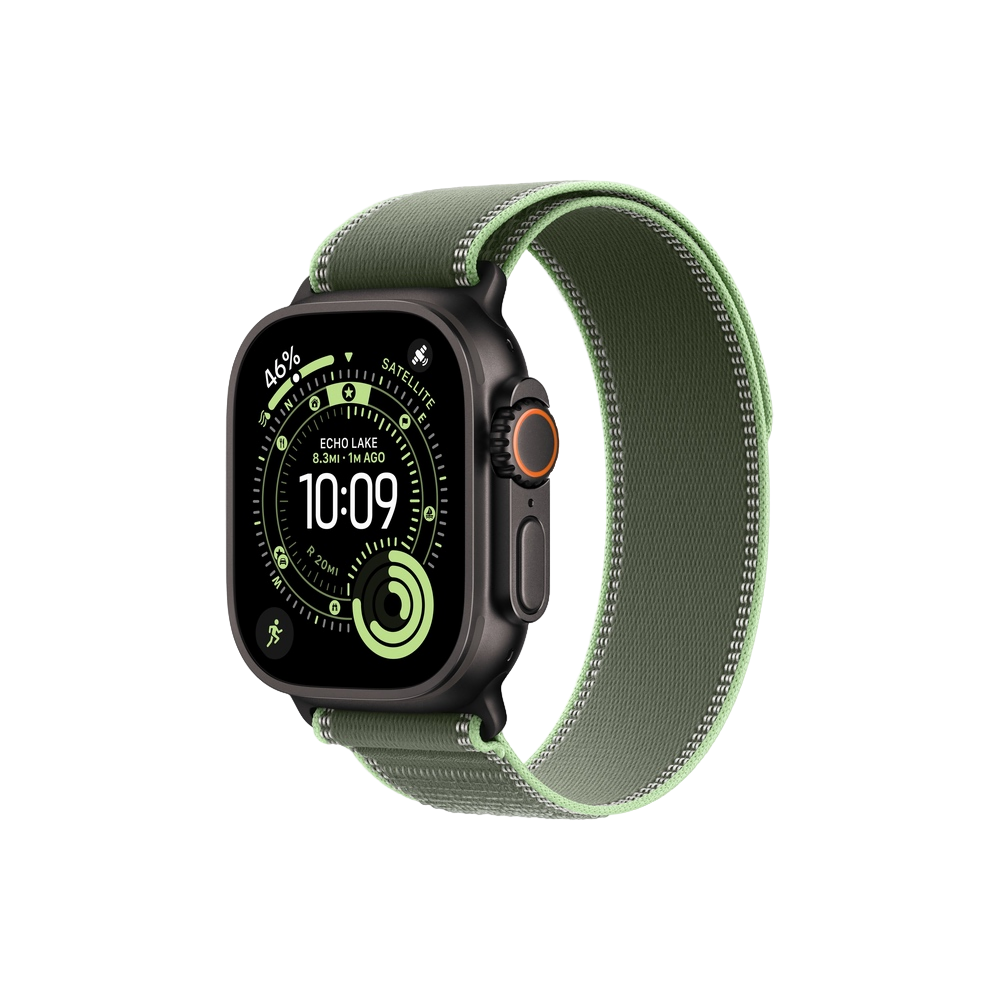 Apple Watch Ultra 3 Black Trail Loop Green/Neon картинка 1