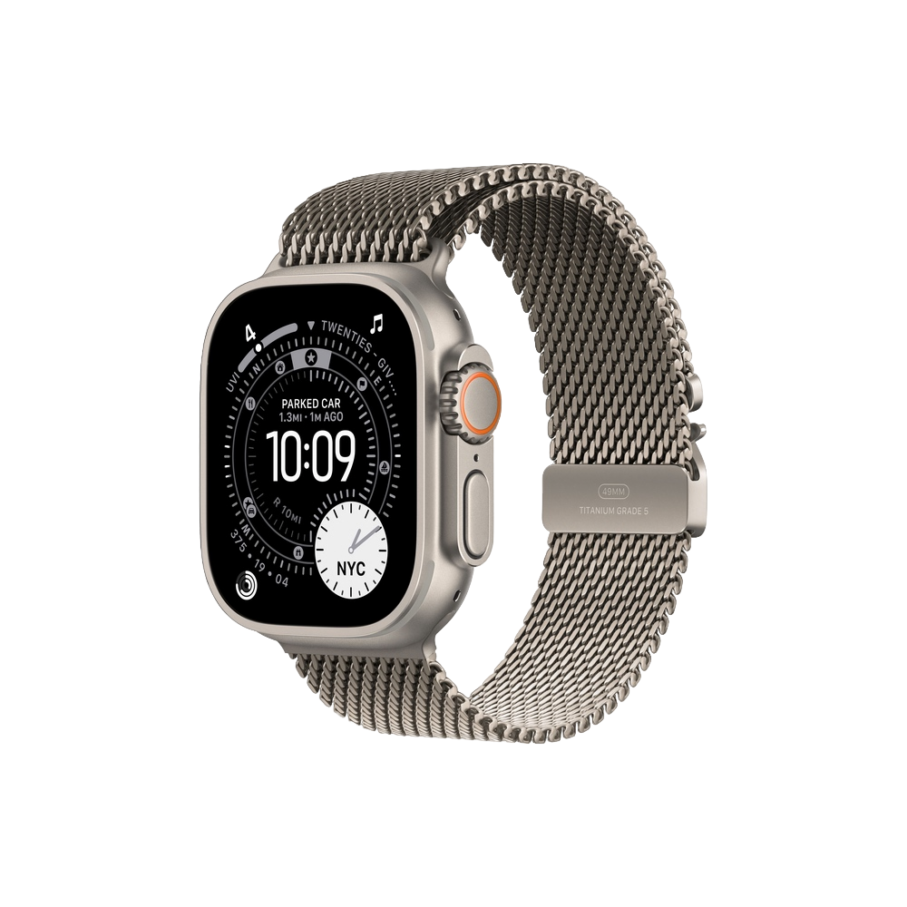 Apple Watch Ultra 3 Natural Titanium Milanese Loop Natural картинка 1