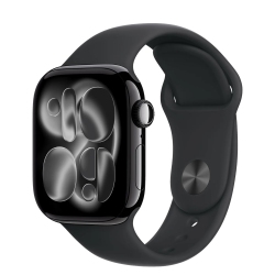 Apple Watch Series 11 42mm Jet Black Aluminum Case with Black Sport Band