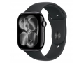 Apple Watch Series 11 46mm Jet Black Aluminum Case with Black Sport Band слайд 1