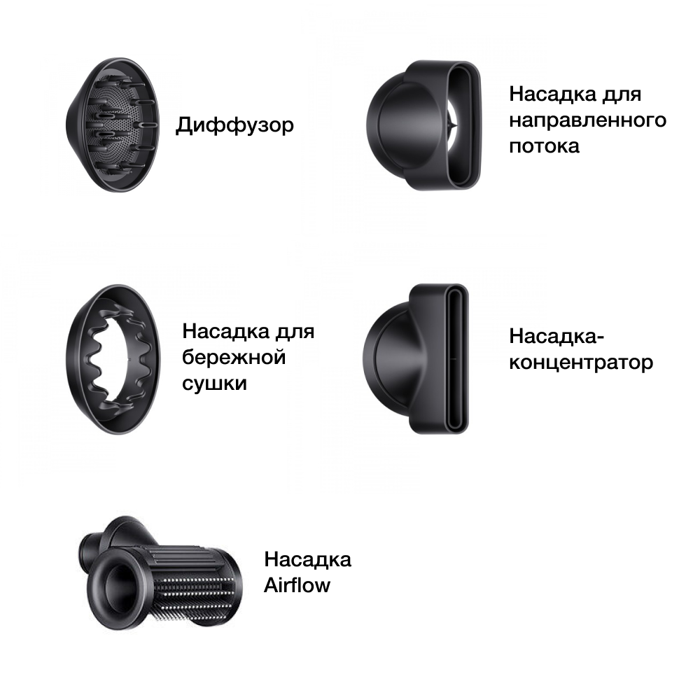 Фен Dyson Supersonic Nural HD16 (Ceramic Pink / Rose Gold) с 5 насадками и кейсом картинка 5