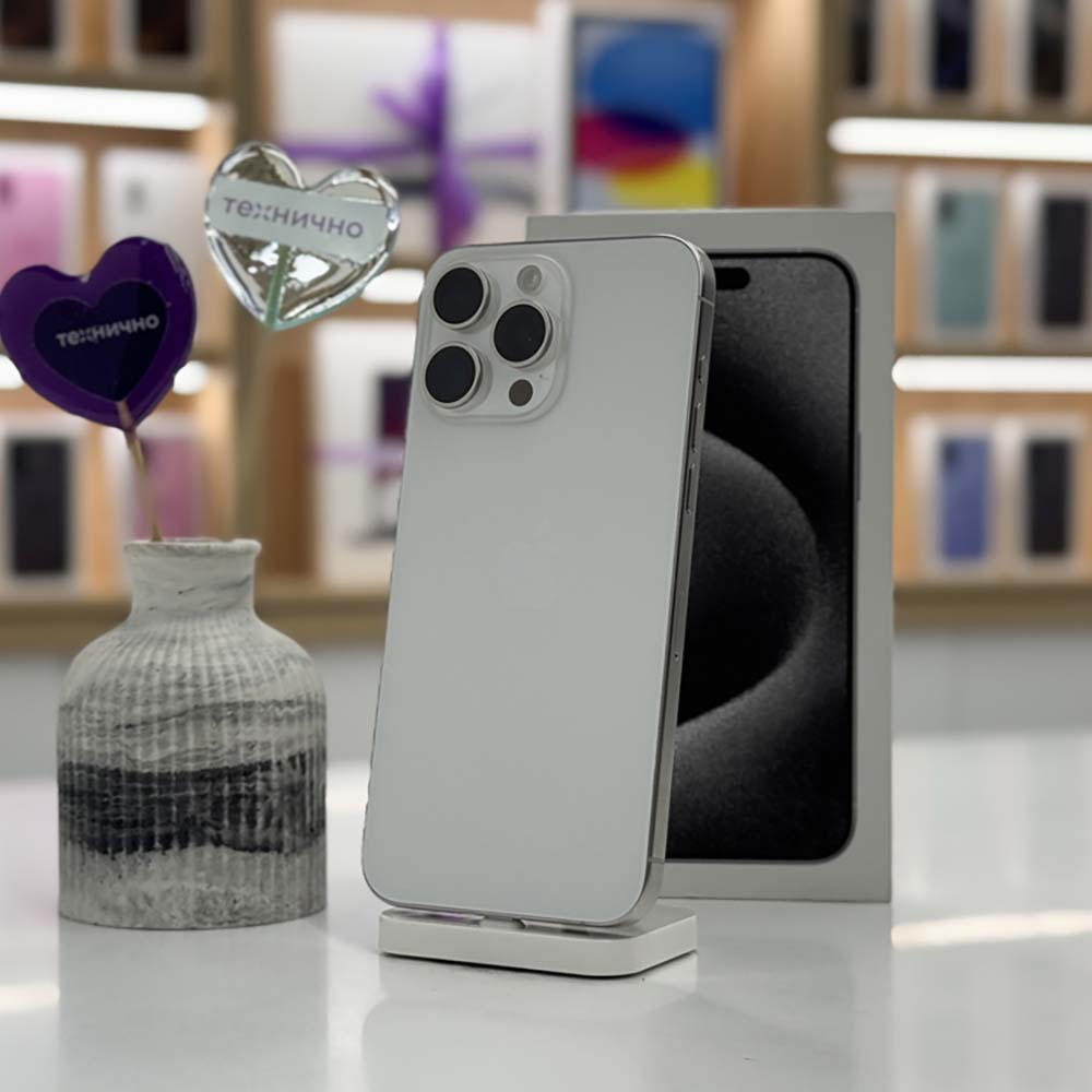 iPhone 15 Pro Max 512Gb Белый Титан картинка 1
