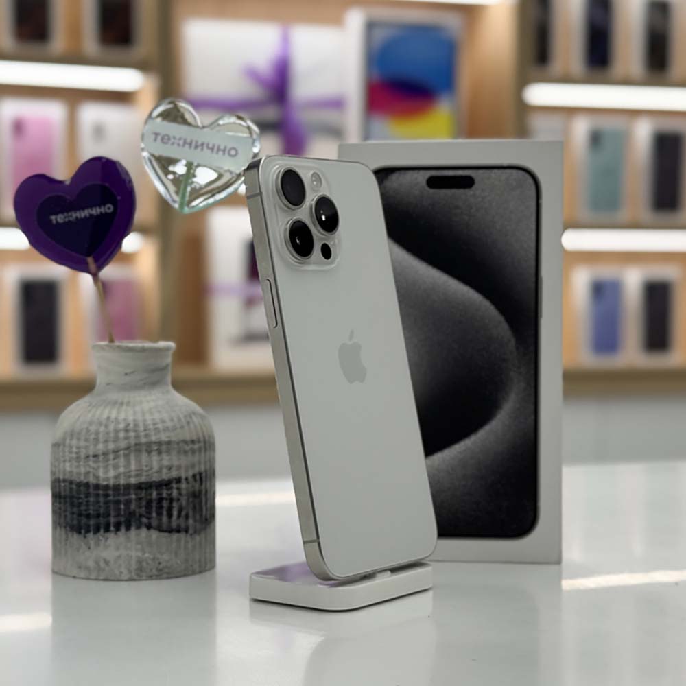 iPhone 15 Pro Max 512Gb Белый Титан картинка 2