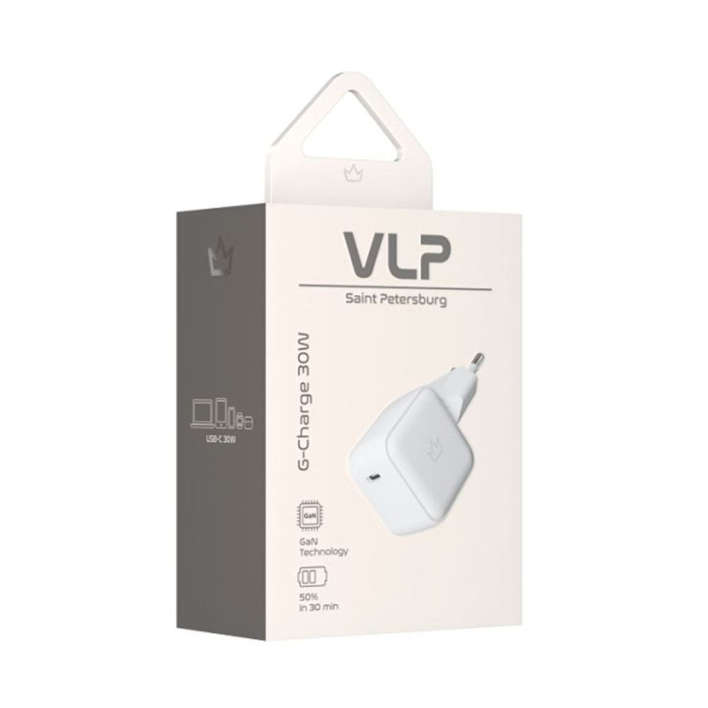Адаптер питания VLP G-Charge 30W USB-C, белый картинка 2
