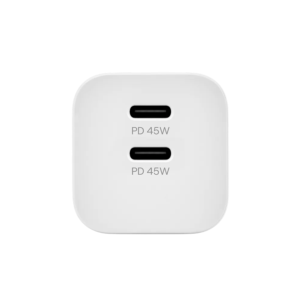 Адаптер питания 2хUSB-C, uBear Bridge 45W картинка 2