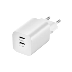 Адаптер питания 2хUSB-C, uBear Bridge 45W