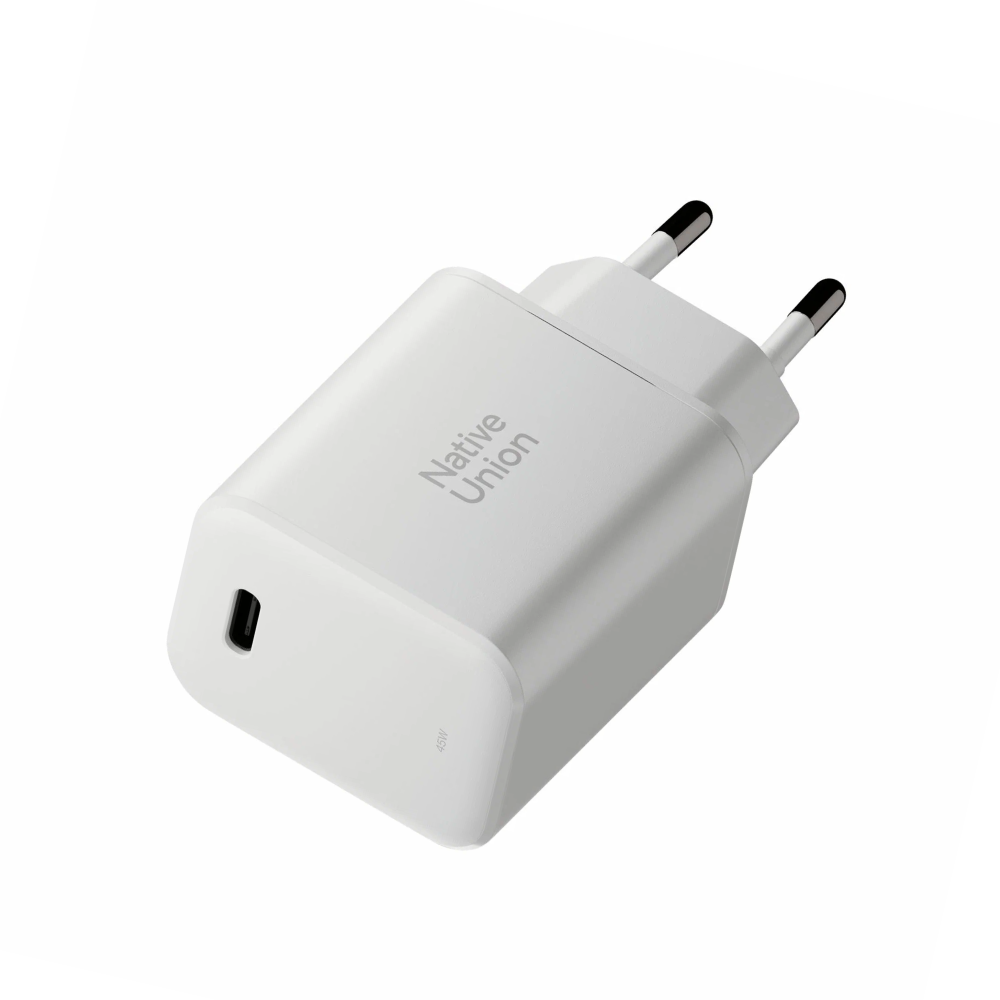 Адаптер питания, Native Union Fast Gan 45W, белый картинка 1