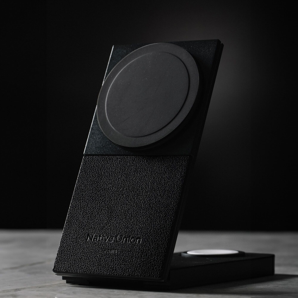 Беспроводное ЗУ Native Union Rise 2 в 1 Magnetic 15W (черный) картинка 3