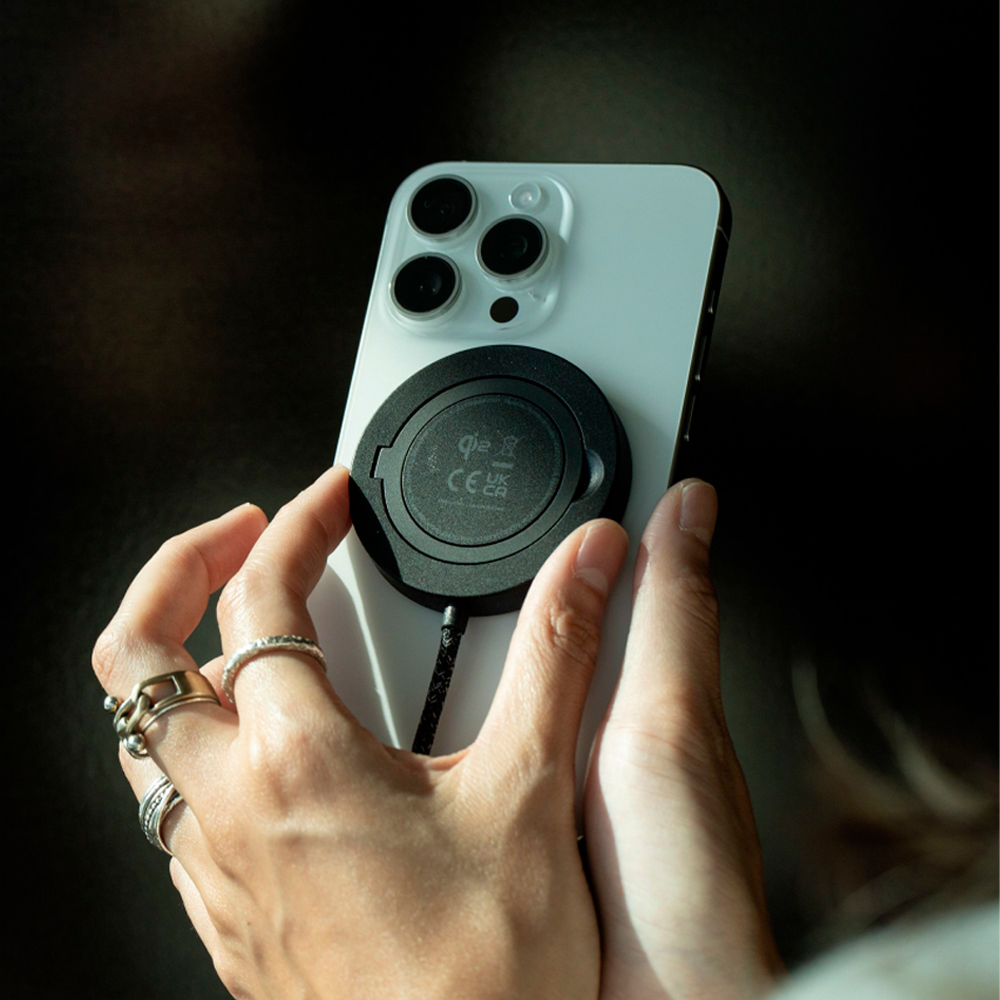 Беспроводное ЗУ Native Union Snap Stand Magnetic 15W (серый) картинка 3