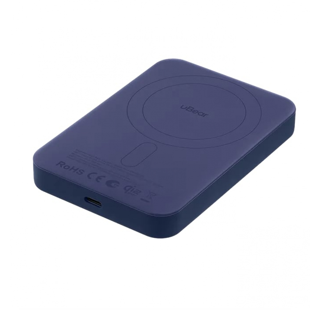 PowerBank uBear Strike Qi 2.2 10000 mAh, тёмно-синий картинка 2