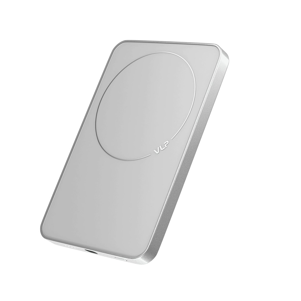 Внешний аккумулятор VLP Diamond Energy MagSafe, Qi2, 5000mAh, USB-C, титан картинка 2