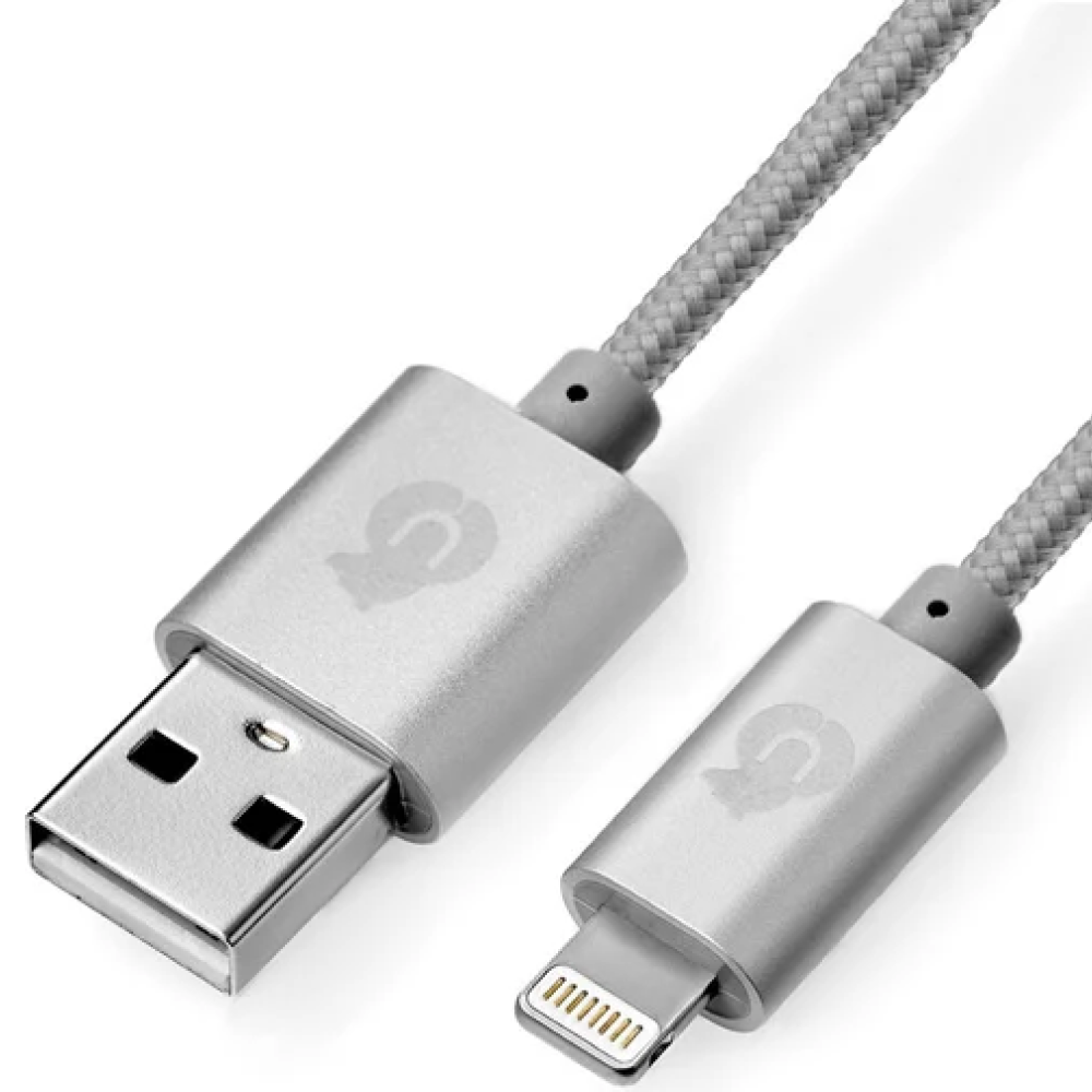 Кабель питания uBear Cord USB/Lightning (серый) картинка 2