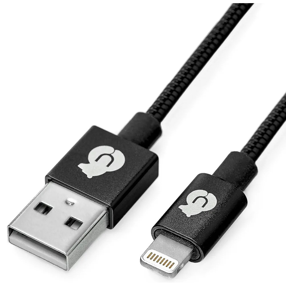 Кабель питания uBear Cord USB/Lightning (черный) картинка 2