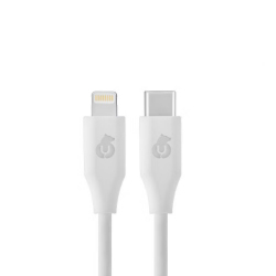 Кабель питания uBear Life USB-C/Lightning (белый)