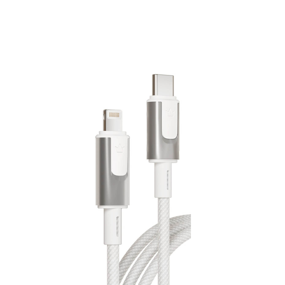 Кабель питания VLP Force Line 30W USB-C/Lightning, 1.2m, белый картинка 1