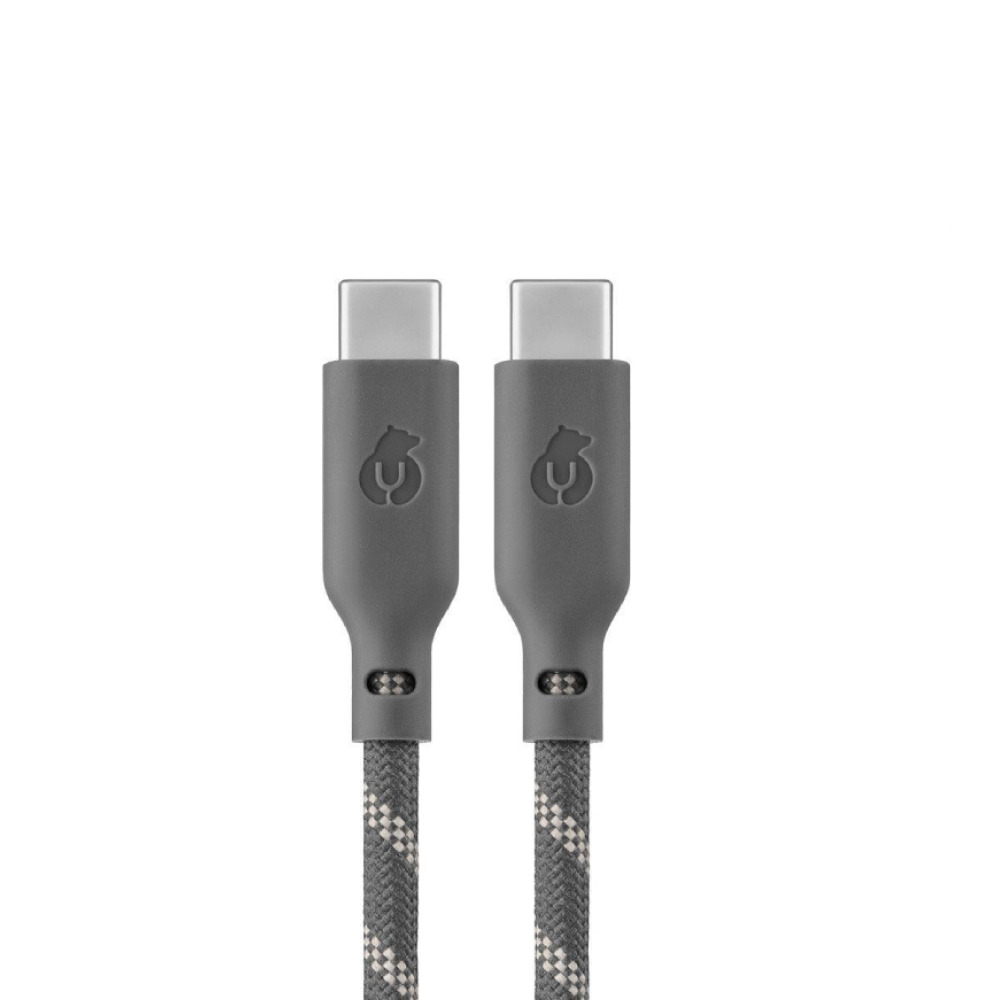Кабель питания uBear Trend USB-C/USB-C (серо-бежевый) картинка 1