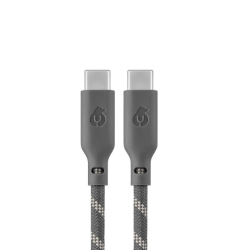 Кабель питания uBear Trend USB-C/USB-C (серо-бежевый)