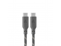 Кабель питания uBear Trend USB-C/USB-C (серо-бежевый) слайд 1