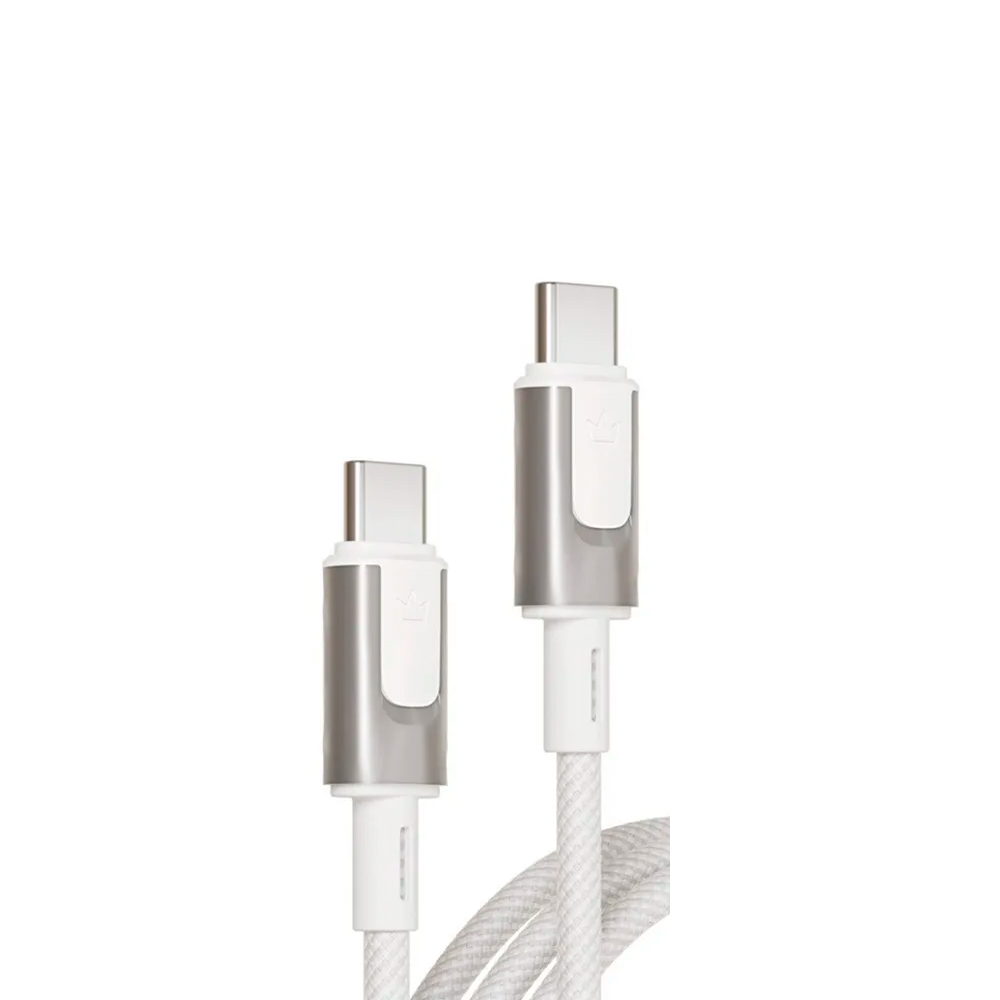Кабель питания VLP Force Line 100W USB-C/USB-C, 2.0m, белый картинка 1
