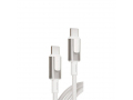 Кабель питания VLP Force Line 100W USB-C/USB-C, 2.0m, белый слайд 1