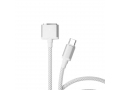 Кабель питания VLP Nylon Cable USB C/MagSafe, 2.0м, белый слайд 1