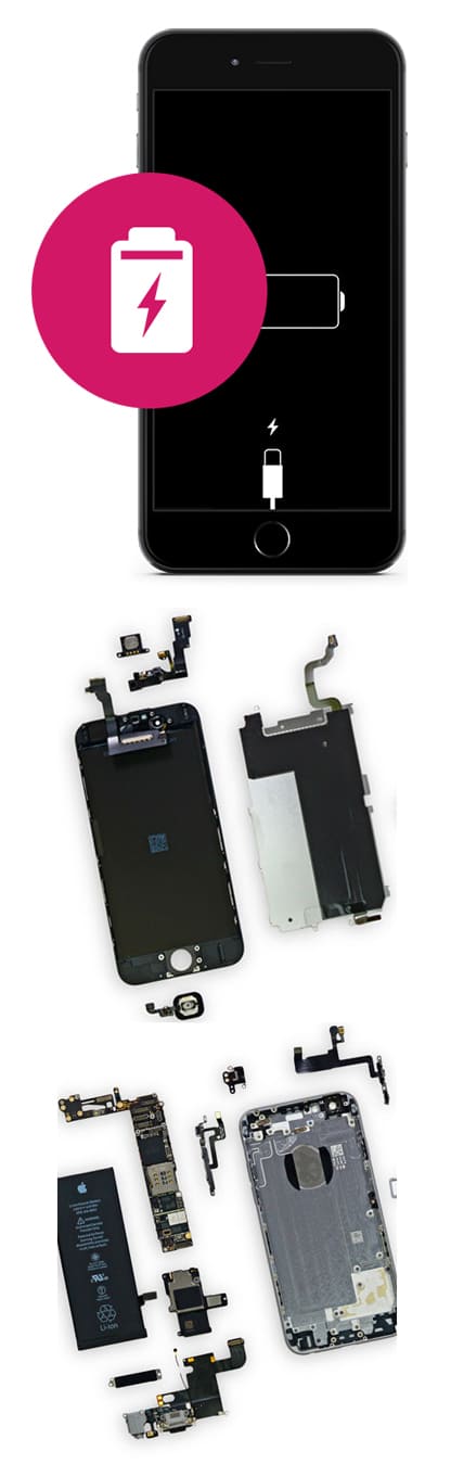 Замена аккумулятора (батареи, АКБ) на iPhone 5, 5C, 5S, SE в Нижнем Новгороде