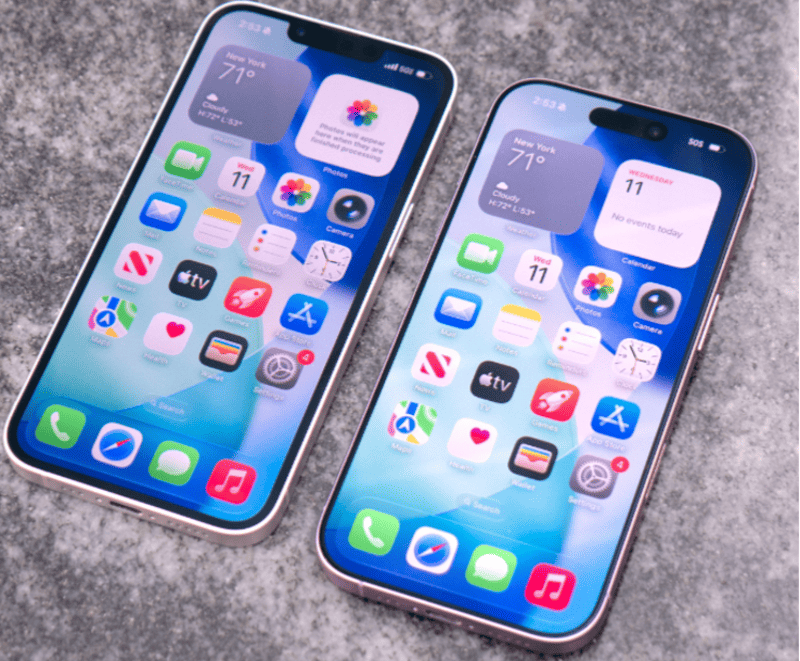 Сравнение экранов iPhone 17 и 17e
